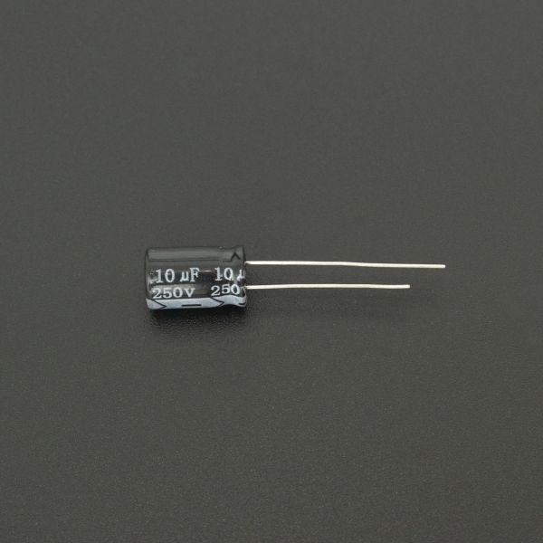 Capacitor Electrolítico De Aluminio 10uF 250V 8x12 mm Genérico - 2