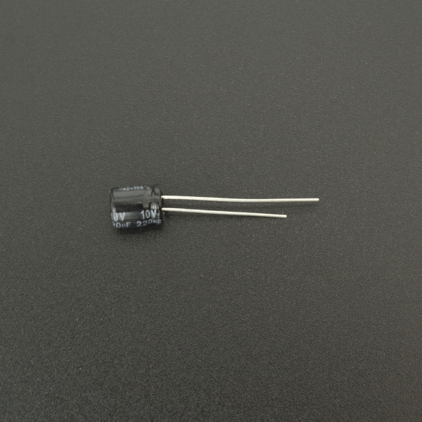 Capacitor Electrolítico De Aluminio 220uF 10V 6.3x7 mm Genérico - 2