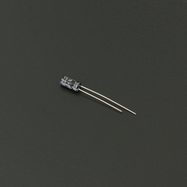Capacitor Electrolítico De Aluminio 10uF 25V 4x7 mm Genérico - 2