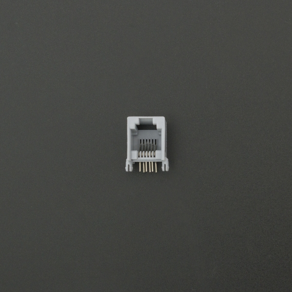 Conector Jack RJ12 Gris Para PCB Genérico - 1