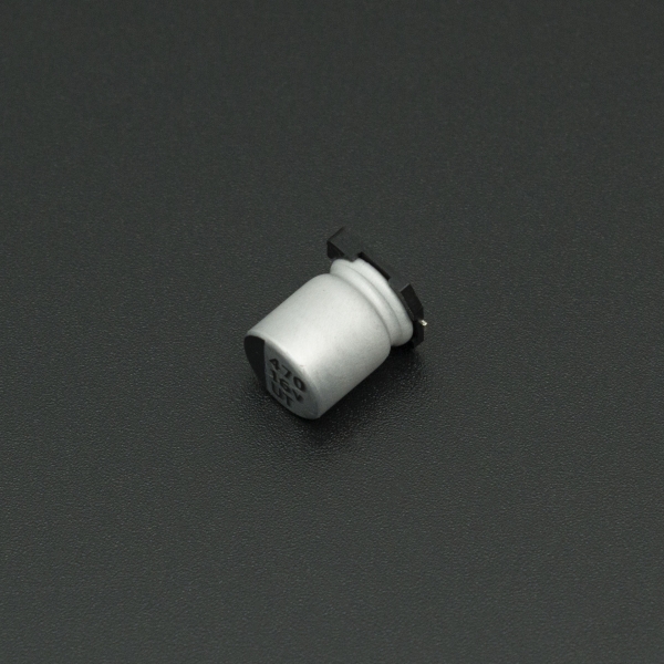 Capacitor Electrolítico De Aluminio 470 uF 16V 8x10.2 mm SMD Genérico - 3