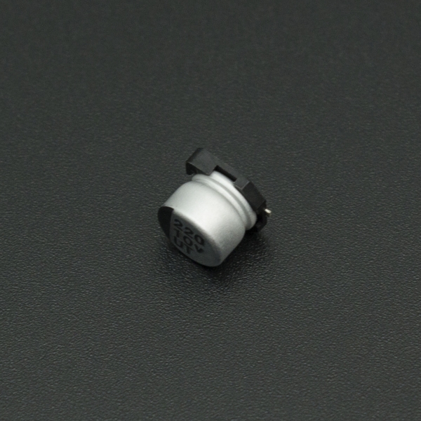 Capacitor Electrolítico De Aluminio 220 uF 10V 6.3x5.4 mm SMD Genérico - 3