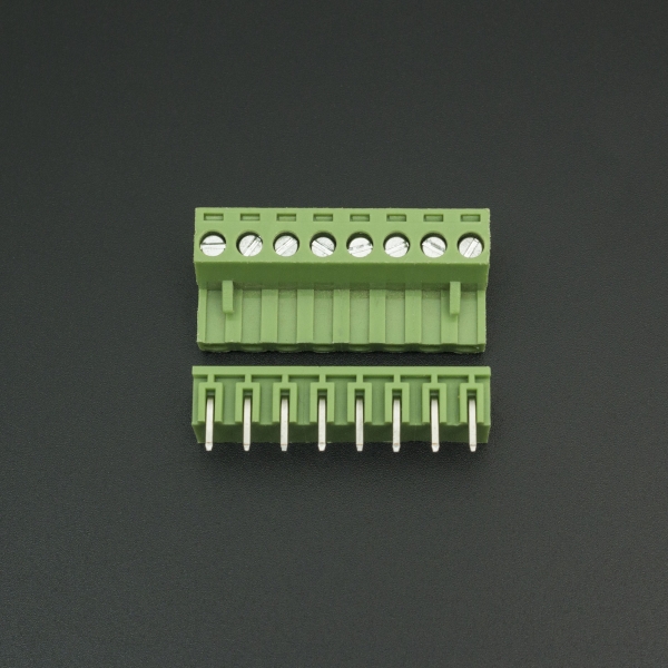 Terminal de Bloque Enchufable 5.08MM Verde 8P Inclinado 90 Grados Genérico - 2 Terminal de Bloque Enchufable 5.08MM Verde 8P Inclinado 90 Grados Genérico - 2