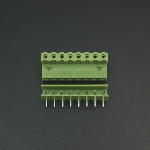 Terminal de Bloque Enchufable 5.08MM Verde 8P Inclinado 90 Grados Genérico - 4 Terminal de Bloque Enchufable 5.08MM Verde 8P Inclinado 90 Grados Genérico - 4