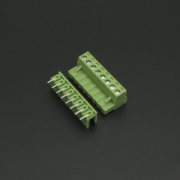 Terminal de Bloque Enchufable 5.08MM Verde 8P Inclinado 90 Grados Genérico - 1 Terminal de Bloque Enchufable 5.08MM Verde 8P Inclinado 90 Grados Genérico - 1