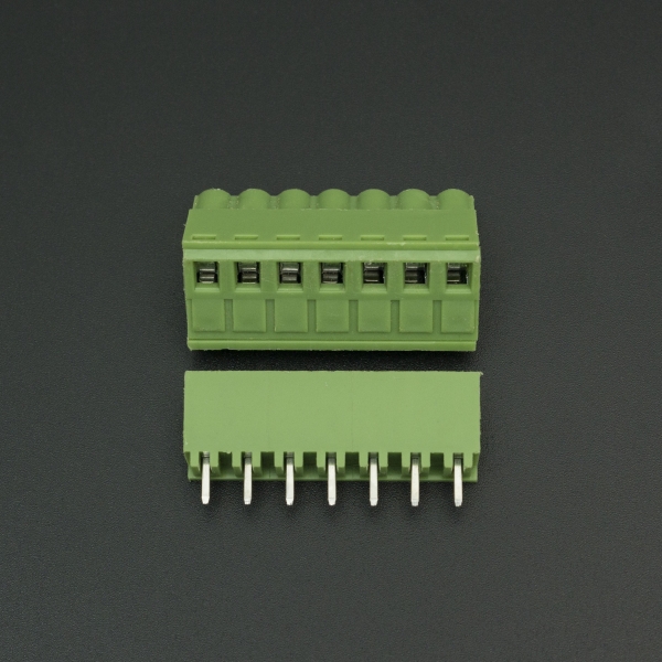Terminal de Bloque Enchufable 5.08MM Verde 7P Genérico - 4