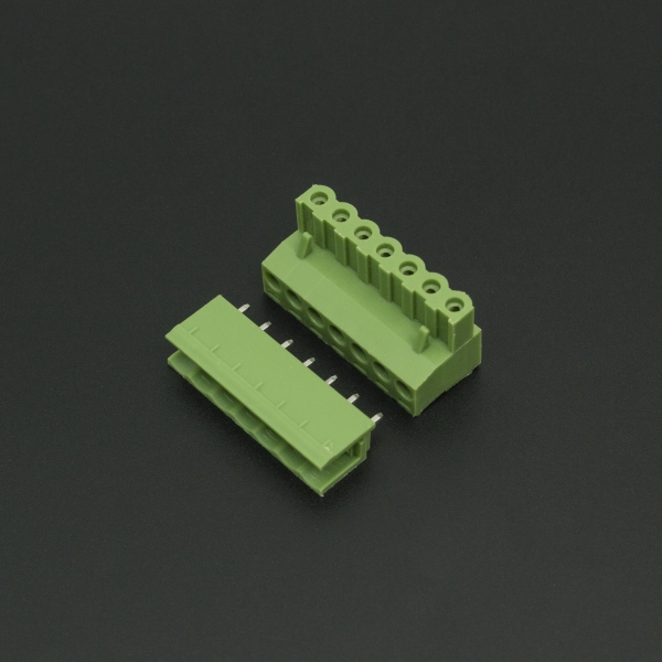 Terminal de Bloque Enchufable 5.08MM Verde 7P Genérico - 5