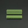 Terminal de Bloque Enchufable 5.08MM Verde 12P Inclinado 90 Grados Genérico - 4