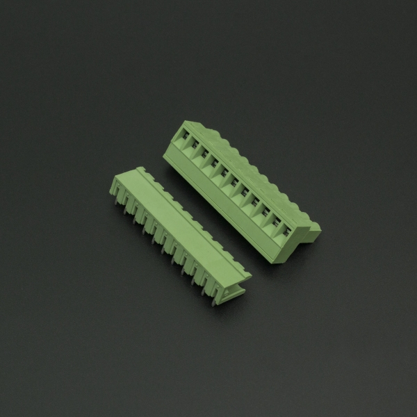 Terminal de Bloque Enchufable 5.08MM Verde 11P Inclinado 90 Grados Genérico - 3