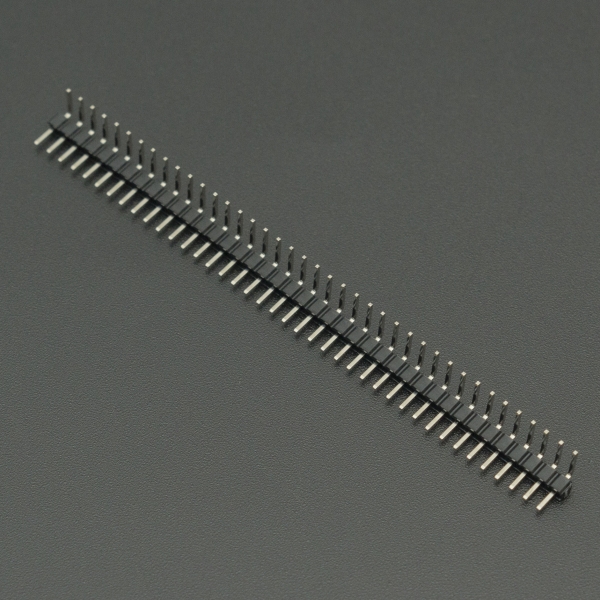 Regleta Conector 1*40P 2.54MM Macho-Macho Inclinado 90° Genérico - 2
