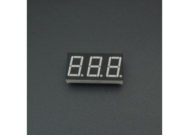 DISPLAY ROJO 7 SEGMENTOS X3 CÁTODO COMÚN 0.56 INCH Genérico - 1