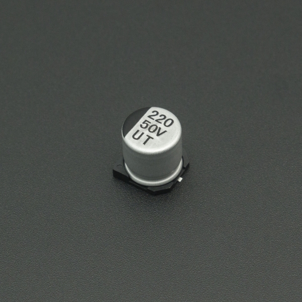 CAPACITOR ELECTROLÍTICO DE ALUMINIO 220 UF 50V 10X10.2 MM SMD Genérico - 1