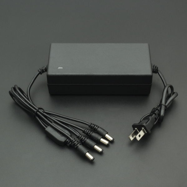 ADAPTADOR DE VOLTAJE 12V 8A CON 4 CONECTOR JACK 5.5X2.5 MM Genérico - 2