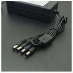 ADAPTADOR DE VOLTAJE 12V 8A CON 4 CONECTOR JACK 5.5X2.5 MM Genérico - 4