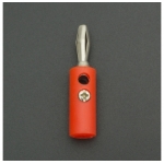 TERMINAL CABEZA DE BANANA M4 6A ROJA Genérico - 1