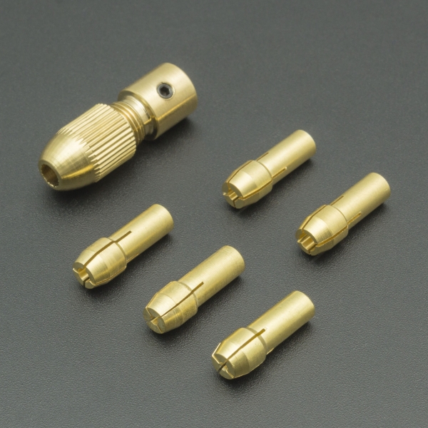 MINI MANDRIL CON BOQUILLAS PORTA BROCAS PARA MOTOR CON EJE DE 5.05 MM Genérico - 2