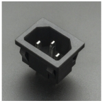 CONECTOR O ENCHUFE DE ALIMENTACIÓN AC-05 PARA CABLE DE PODER C13 Genérico - 1