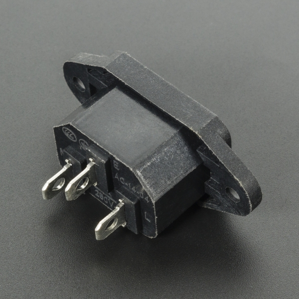 CONECTOR O ENCHUFE DE ALIMENTACIÓN AC-04 PARA CABLE DE PODER C13 Genérico - 2