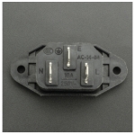 CONECTOR O ENCHUFE DE ALIMENTACIÓN AC-04 PARA CABLE DE PODER C13 Genérico - 4