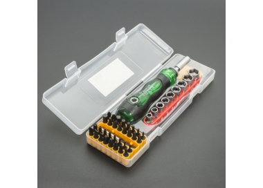 KIT DESTORNILLADOR DE PUNTAS Y COPAS DE PRECISIÓN 40 PIEZAS BELIEF 838E Genérico - 1