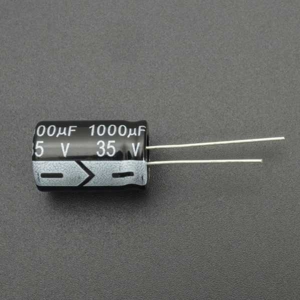 CAPACITOR ELECTROLÍTICO DE ALUMINIO 1000UF 35V 13X20 MM Genérico - 2