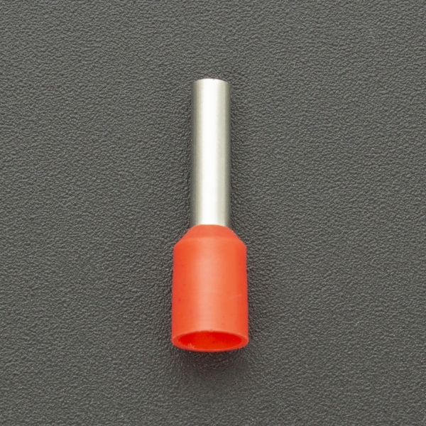 TERMINAL TUBULAR PRE-AISLADA E2510 ROJA Genérico - 2