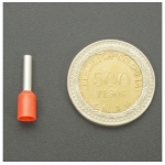 TERMINAL TUBULAR PRE-AISLADA E2510 ROJA Genérico - 3