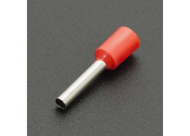 TERMINAL TUBULAR PRE-AISLADA E1510 ROJA Genérico - 1