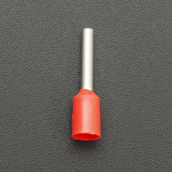 TERMINAL TUBULAR PRE-AISLADA E1510 ROJA Genérico - 2