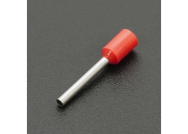TERMINAL TUBULAR PRE-AISLADA E7512 ROJA Genérico - 1