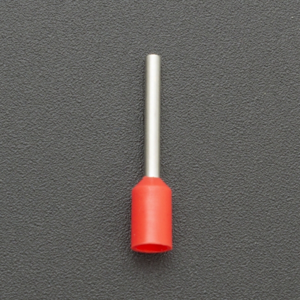 TERMINAL TUBULAR PRE-AISLADA E7512 ROJA Genérico - 2