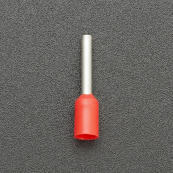 TERMINAL TUBULAR PRE-AISLADA E1010 ROJA Genérico - 2