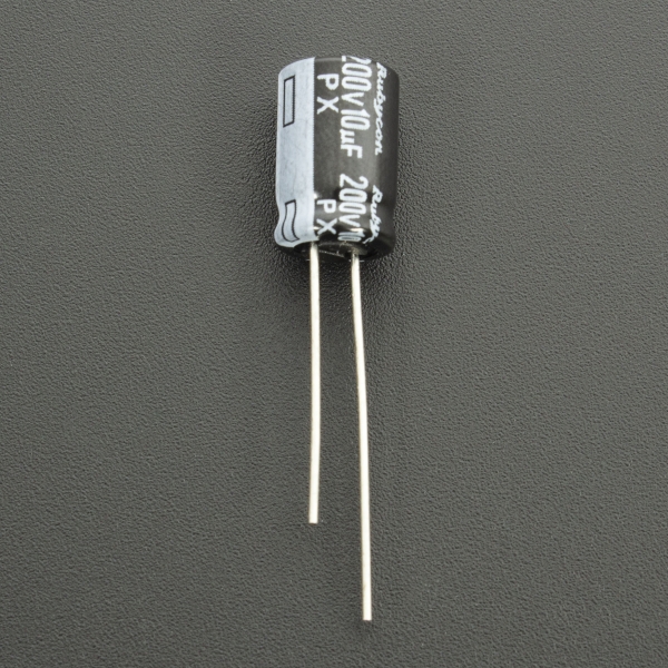 CAPACITOR ELECTROLÍTICO DE ALUMINIO 10UF 200V 8X11.5 MM Genérico - 2