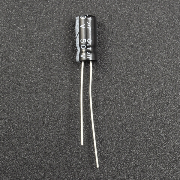 CAPACITOR ELECTROLÍTICO DE ALUMINIO 0.1UF 50V 5X11 MM Genérico - 2
