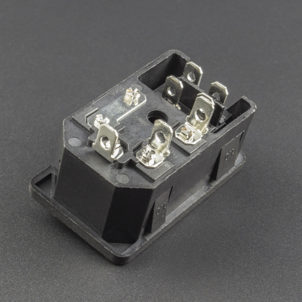 CONECTOR O ENCHUFE DE ALIMENTACIÓN AC-01 PARA CABLE DE PODER C13 Genérico - 2
