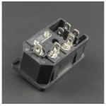 CONECTOR O ENCHUFE DE ALIMENTACIÓN AC-01 PARA CABLE DE PODER C13 Genérico - 2