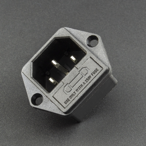 CONECTOR O ENCHUFE DE ALIMENTACIÓN AC-03 PARA CABLE DE PODER C13 Genérico - 1