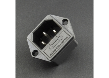 CONECTOR O ENCHUFE DE ALIMENTACIÓN AC-03 PARA CABLE DE PODER C13 Genérico - 1