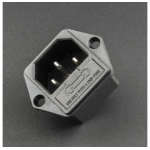 CONECTOR O ENCHUFE DE ALIMENTACIÓN AC-03 PARA CABLE DE PODER C13 Genérico - 1