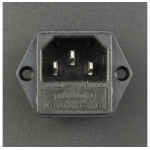 CONECTOR O ENCHUFE DE ALIMENTACIÓN AC-03 PARA CABLE DE PODER C13 Genérico - 4