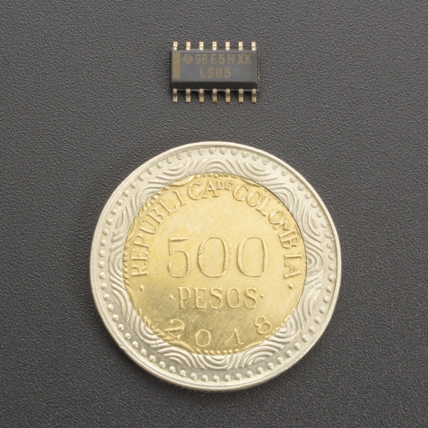 CONTROLADOR DE LÍNEA Y BUFFER SN74LS05 SMD SOIC-14 Genérico - 4