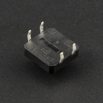 Interruptor Pulsador 4P 12x12x7.3mm B3F Negro Genérico - 2