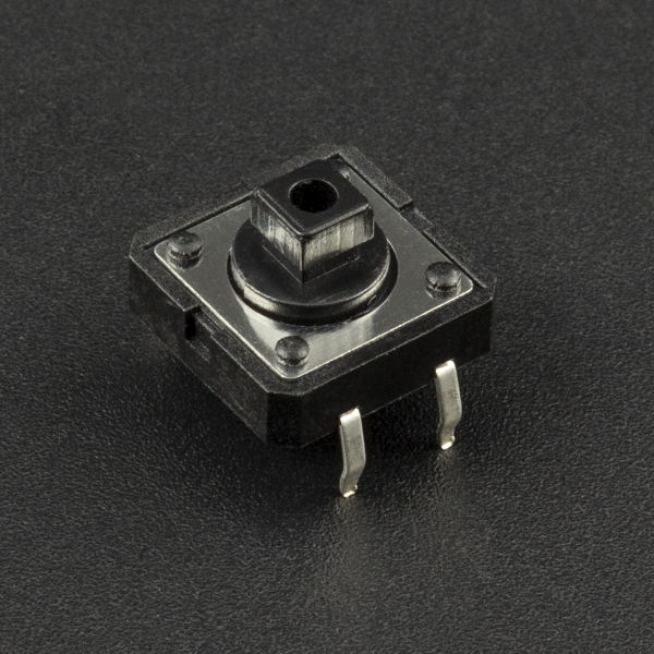 Interruptor Pulsador 4P 12x12x7.3mm B3F Negro Genérico - 1