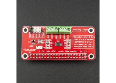 MODULO CONVERTIDOR ANALÓGICO A DIGITAL ADS1115 16 BITS PARA RASPBERRY PI Genérico - 1