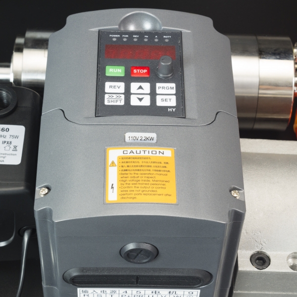 KIT VARIADOR DE FRECUENCIA VFD HY02D211B CON SPINDLE O HUSILLO 2.2KW 24000RPM Y SET DE PORTABROCAS PARA CNC RUTEADORA Genérico - KIT VARIADOR DE FRECUENCIA VFD HY02D211B CON SPINDLE O HUSILLO 2.2KW 24000RPM Y SET DE PORTABROCAS PARA CNC RUTEADORA Genérico -