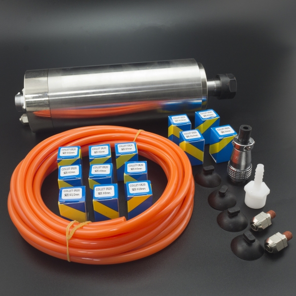 KIT VARIADOR DE FRECUENCIA VFD HY02D211B CON SPINDLE O HUSILLO 2.2KW 24000RPM Y SET DE PORTABROCAS PARA CNC RUTEADORA Genérico - KIT VARIADOR DE FRECUENCIA VFD HY02D211B CON SPINDLE O HUSILLO 2.2KW 24000RPM Y SET DE PORTABROCAS PARA CNC RUTEADORA Genérico -