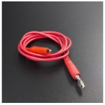 CABLE CONECTOR ROJO CON TERMINAL CABEZA DE BANANA M4 A CAIMÁN MEDIANO Genérico - 1