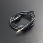 CABLE CONECTOR NEGRO CON TERMINAL CABEZA DE BANANA M4 A CAIMÁN MEDIANO Genérico - 1