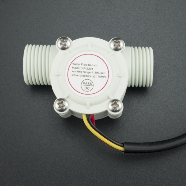 Sensor Medidor de Flujo YF-S201 Blanco Genérico - 1