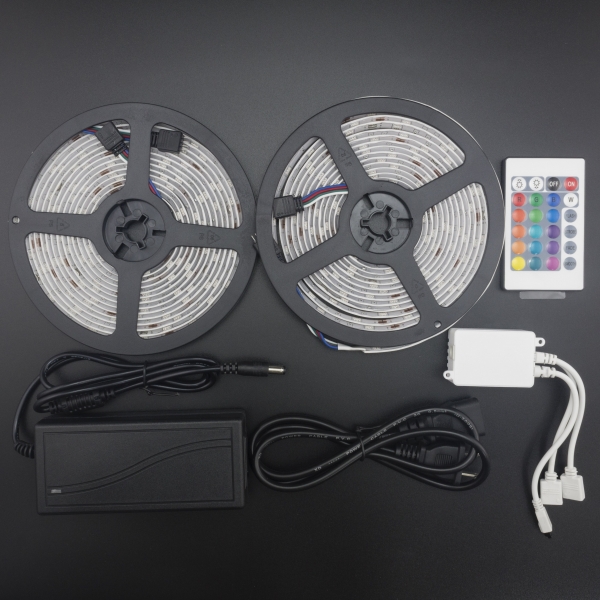KIT CINTA LED 5050 RGB 10 METROS CON CONTROL BLUETOOTH Y CONTROL REMOTO Genérico - 1 KIT CINTA LED 5050 RGB 10 METROS CON CONTROL BLUETOOTH Y CONTROL REMOTO Genérico - 1